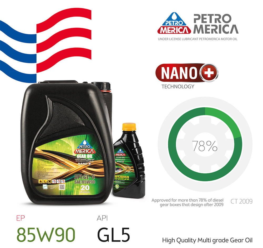 خرید روغن گیربکس 85W90 GL5 پترومریکا